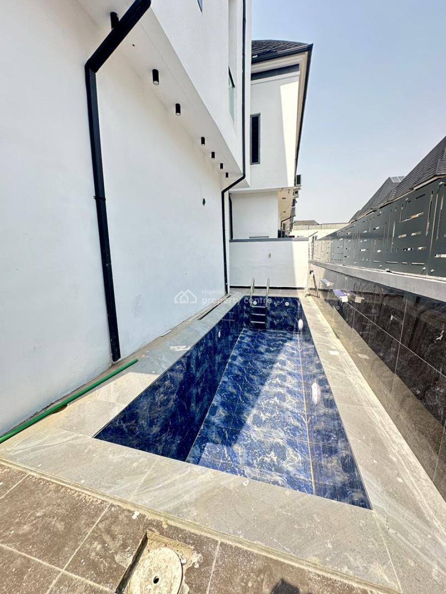 Spacious 5 Bedroom Detached Duplex with Bq, Pool in a Secure Estate, Ikota, Lekki, Lagos, Detached Duplex for Sale