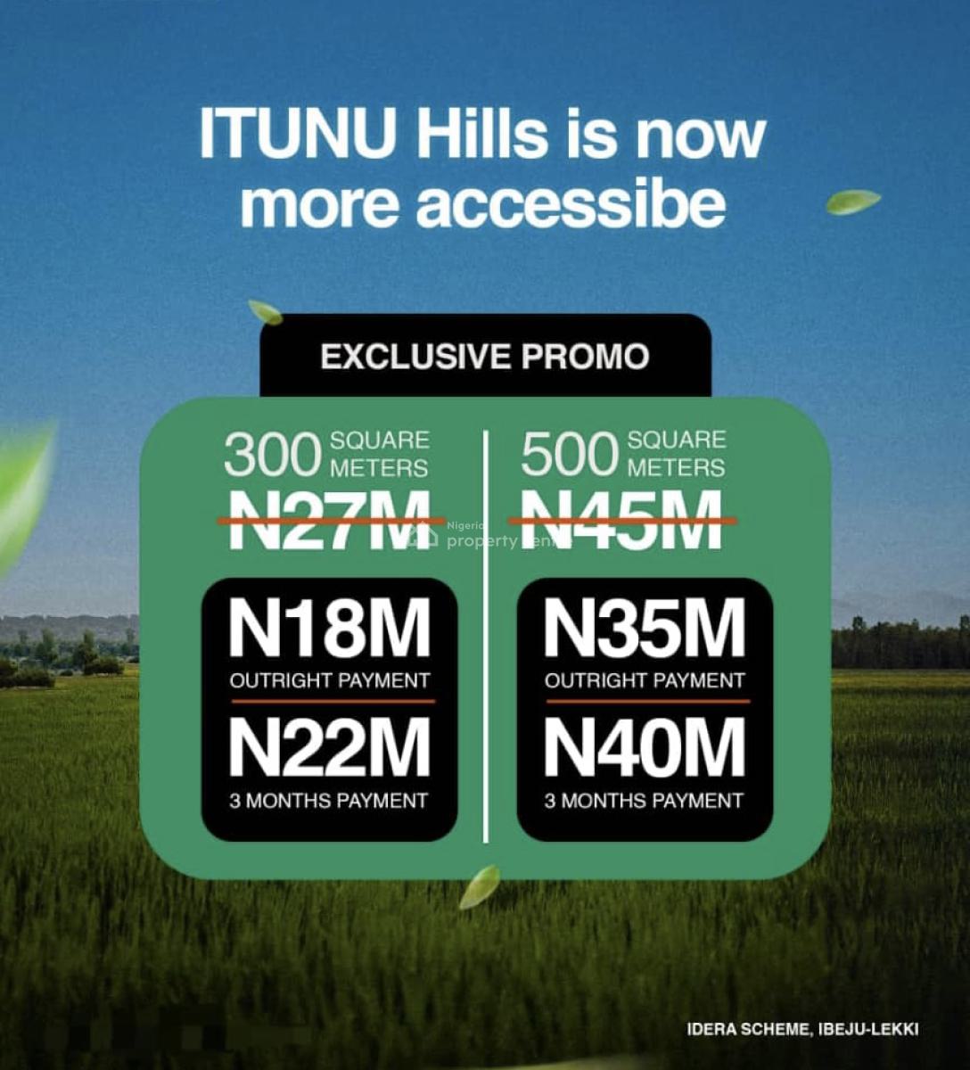 Strategic Location for Building, ÌtÙnÚ Hills Situated at Idera Scheme,, Ibeju Lekki, Lagos, Residential Land for Sale