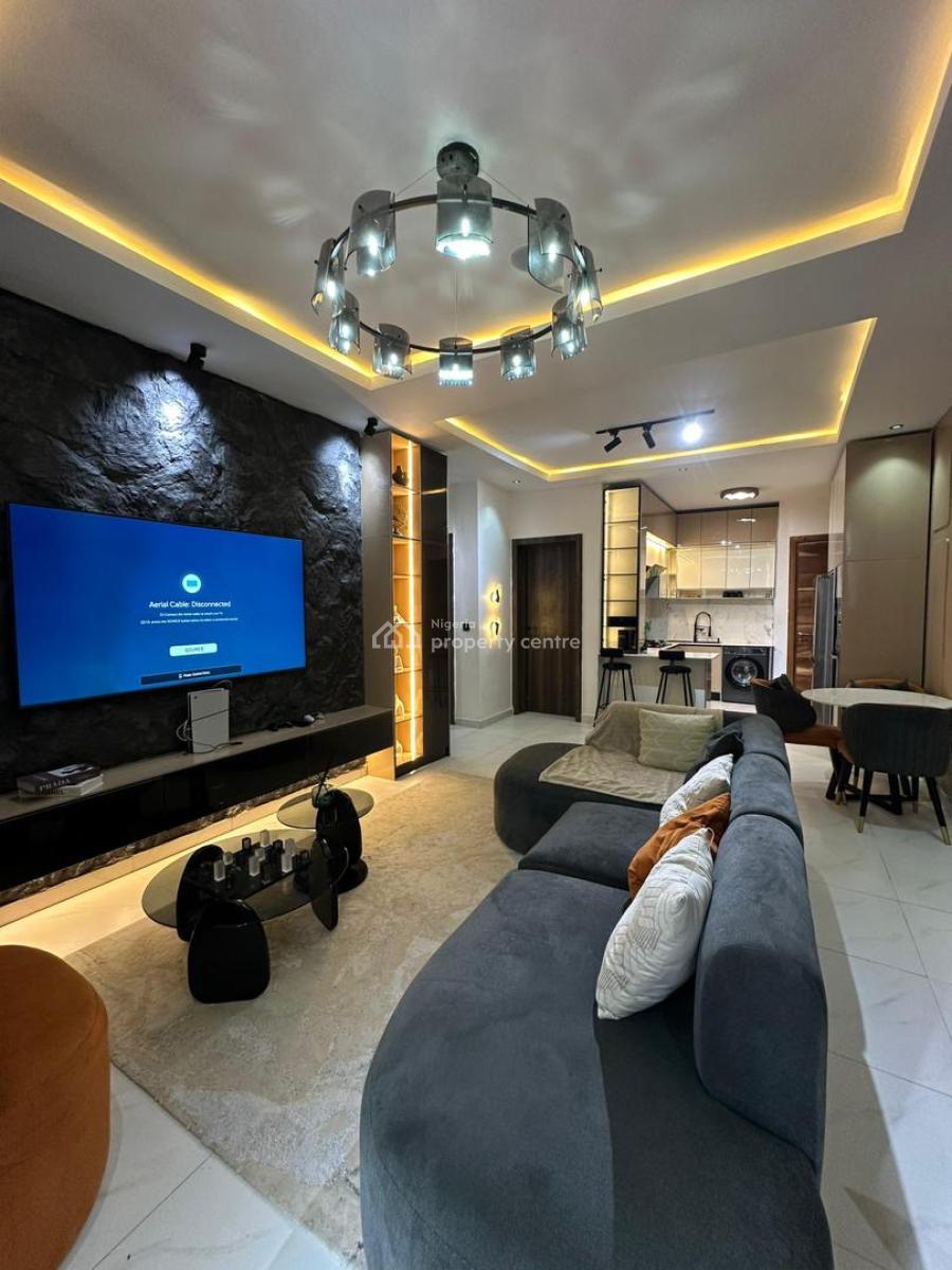 Luxury 2bedroom Furnished Apartment Inside Decent Estate, Chevron, Lekki, Lagos, Terraced Bungalow for Rent