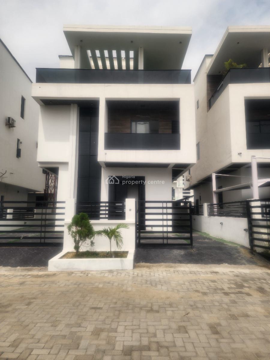 Classic 4 Bedrooms Fully Detached Duplex with Bq + Swimming Pool, Chevron Tollgate, Lekki, Lagos, Detached Duplex for Sale