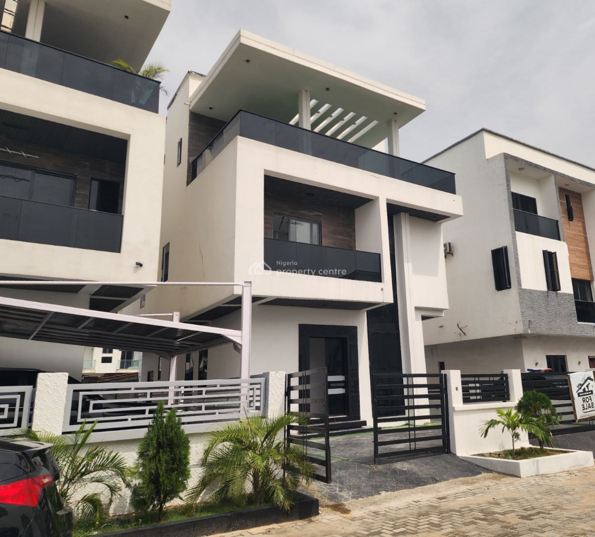 Classic 4 Bedrooms Fully Detached Duplex with Bq + Swimming Pool, Chevron Tollgate, Lekki, Lagos, Detached Duplex for Sale