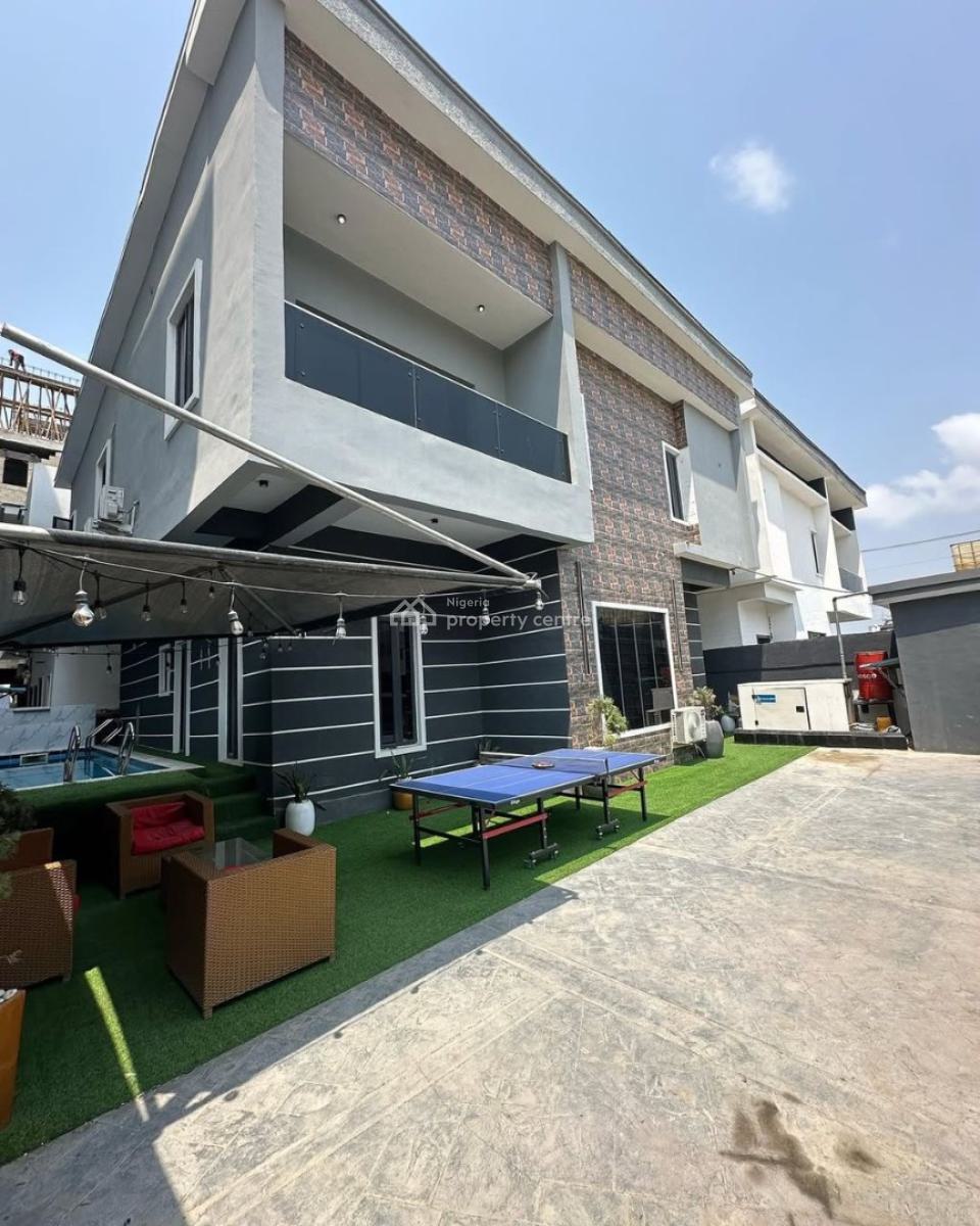 Luxury 4 Bedroom Fully Detached Duplex with Pool, Fitted Acs, Lekki Phase 1, Ikate, Lekki, Lagos, Detached Duplex for Rent