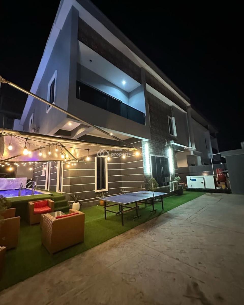 Luxury 4 Bedroom Fully Detached Duplex with Pool, Fitted Acs, Lekki Phase 1, Ikate, Lekki, Lagos, Detached Duplex for Rent