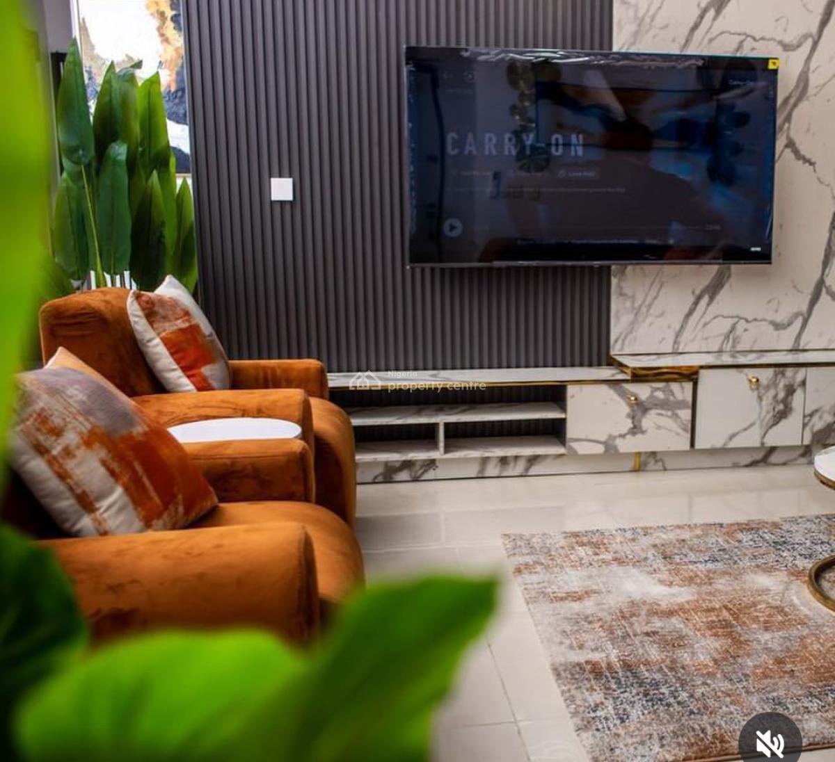 Fully Furnished & Service 3 Bedroom Flat, Freedom Way, Lekki, Lagos, House for Rent