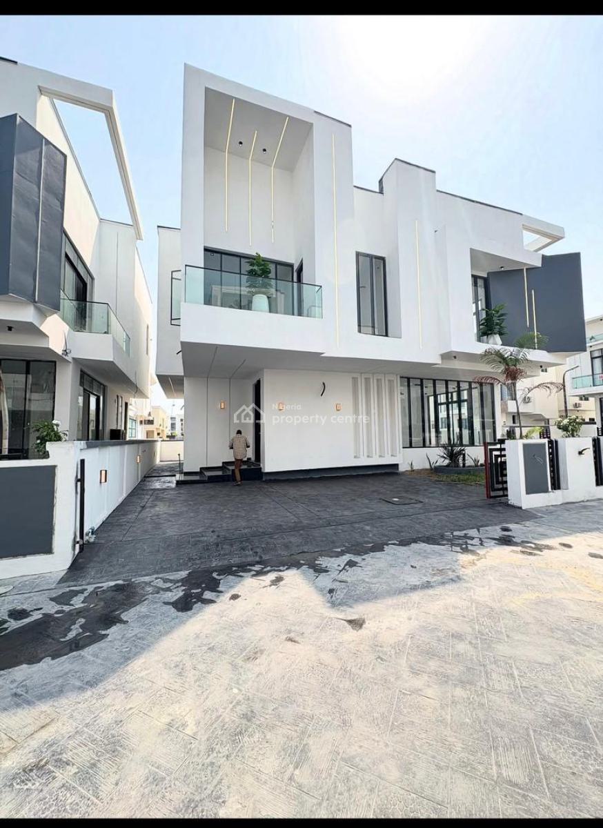 Contemporary 5 Bedroom Detached Duplex with Bq, Hampton Lake Estate, Chevron, Lekki, Lagos, Detached Duplex for Sale