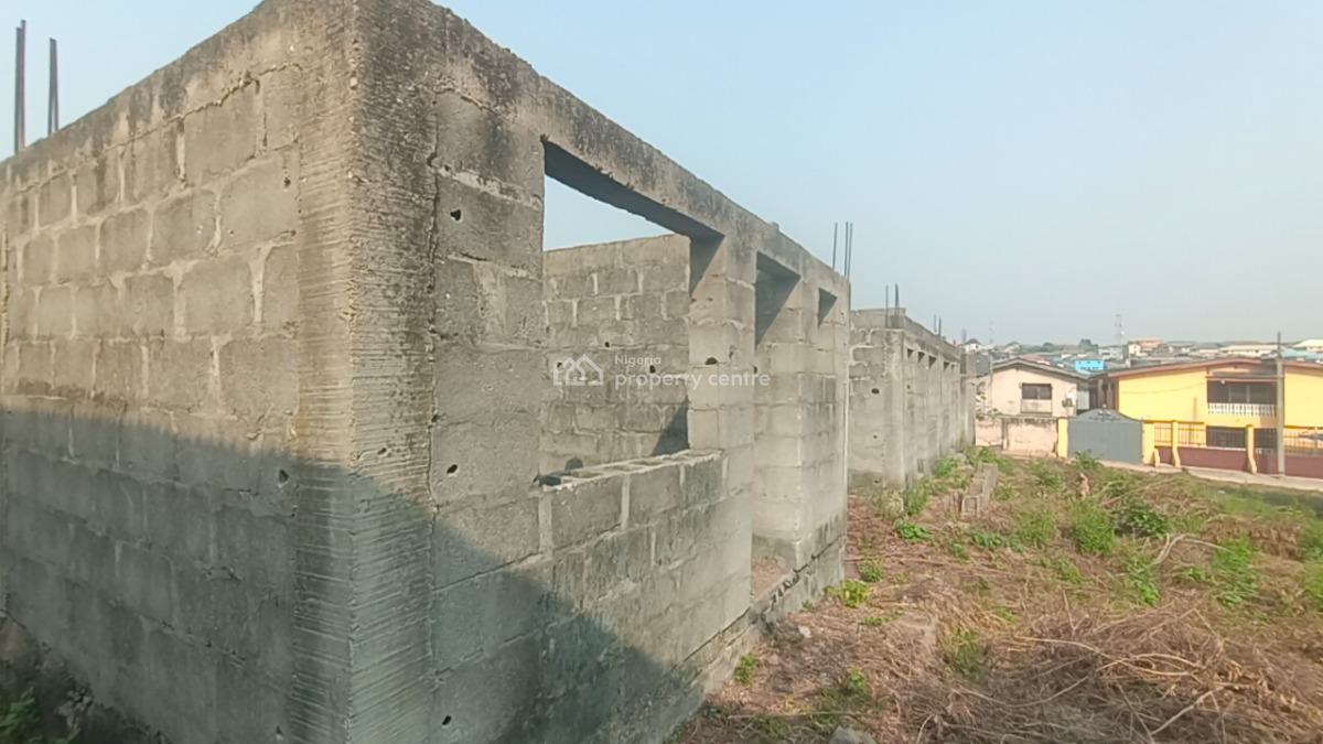 Uncompleted Building of 5 Unit One Bedroom Flat & 2 Unit Single Room, Off Isawo Road Ojokoro Newtown, Agric, Ikorodu, Lagos, Block of Flats for Sale