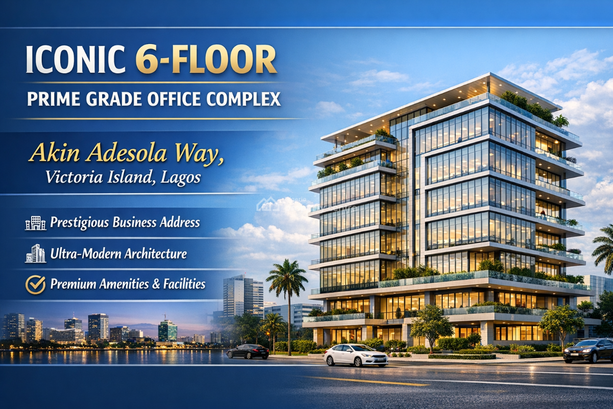 Iconic 6-floor Prime Grade Office Complex, Akin Adesola Way, Victoria Island (vi), Lagos, Plaza / Complex / Mall for Sale