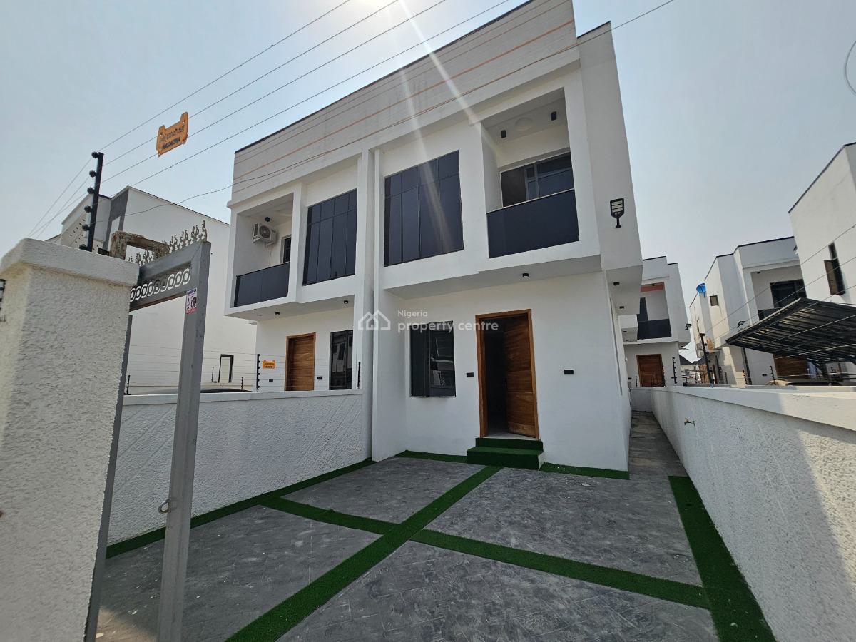 Stunning 4 Bedroom Semi Detached House with Sit Out Area and Bq, Ikota, Ikota, Lekki, Lagos, Semi-detached Duplex for Sale