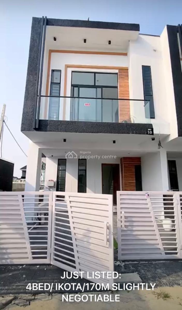 4 Bedroom Terraced Duplex, Ikota, Lekki, Lagos, House for Sale