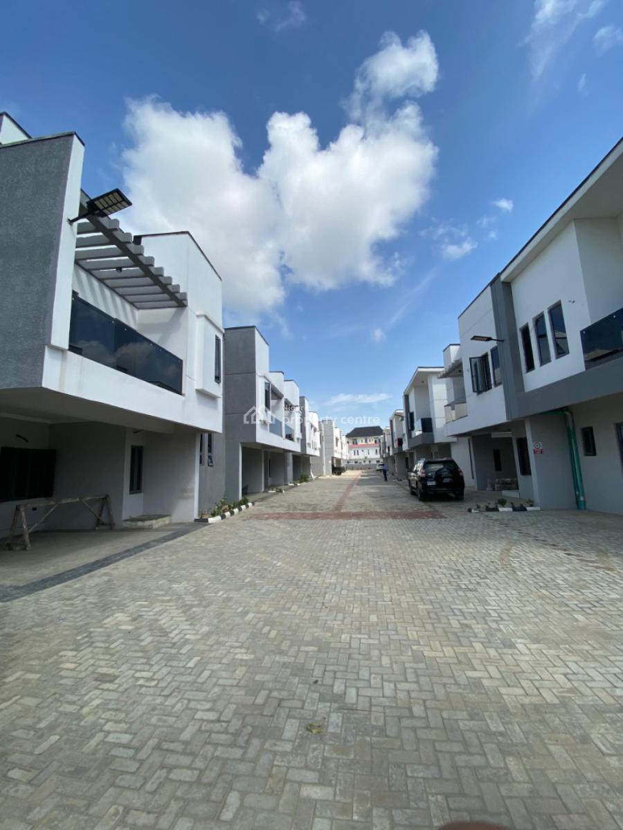 4 Bedroom Terrace Duplex with Private Bq, Royal Palms Court, Ado, Ajah, Lagos, Terraced Duplex for Sale