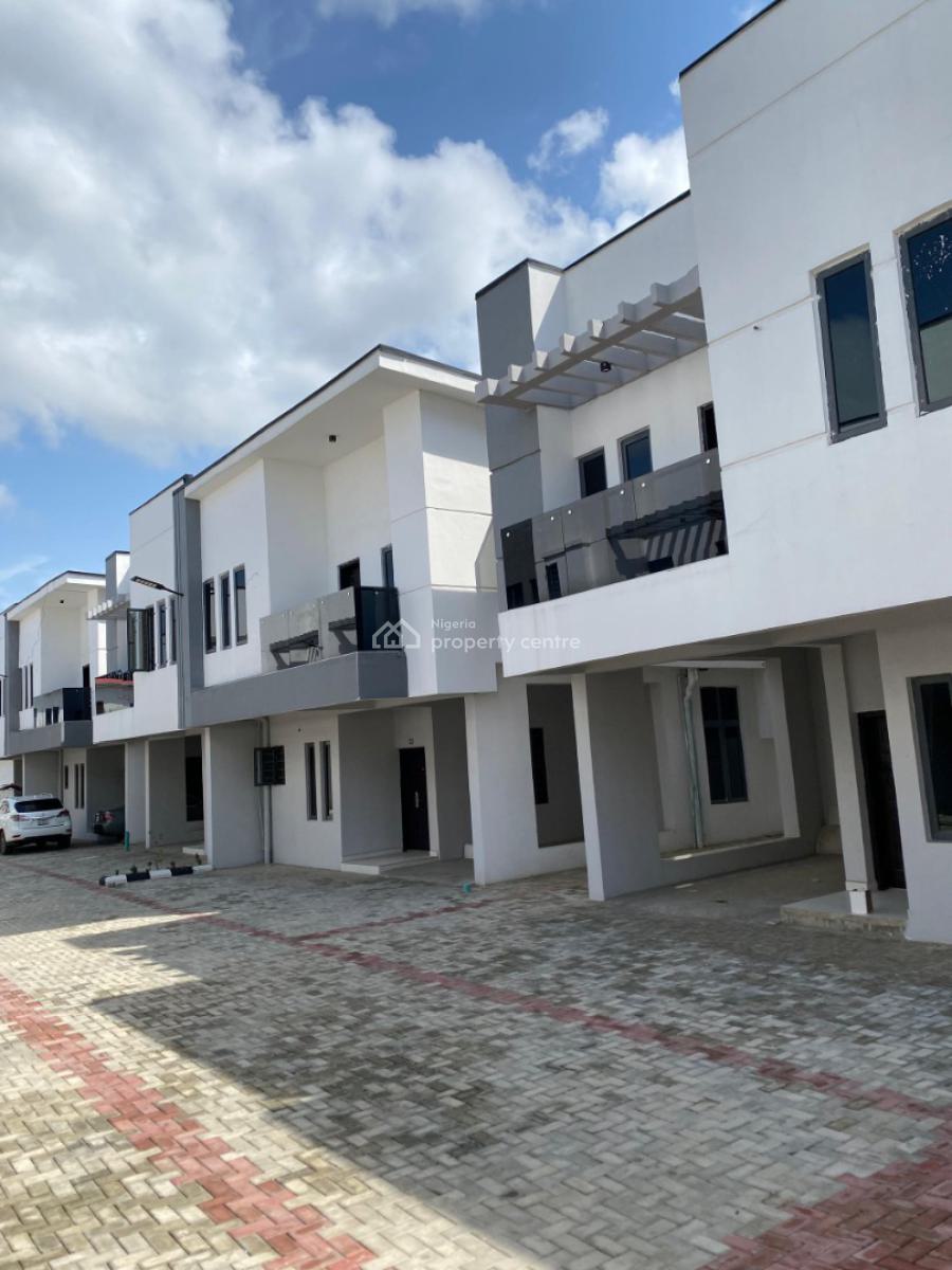 4 Bedroom Terrace Duplex with Private Bq, Royal Palms Court, Ado, Ajah, Lagos, Terraced Duplex for Sale