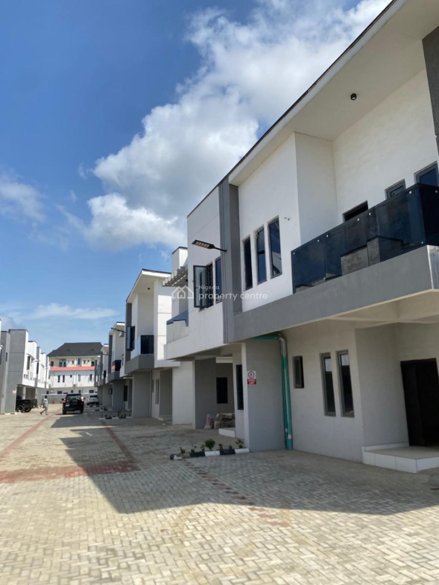 4 Bedroom Terrace Duplex with Private Bq, Royal Palms Court, Ado, Ajah, Lagos, Terraced Duplex for Sale