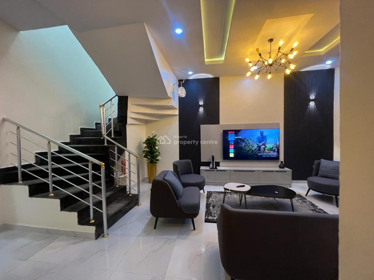 Furnished Or Unfinished 4 Bedroom with Bq, Ikota Gra, Lekki Expressway, Lekki, Lagos, Semi-detached Duplex for Rent