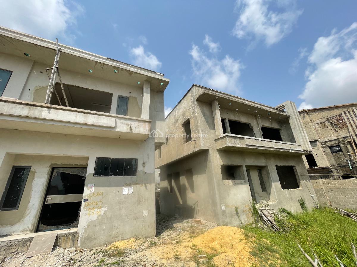 2 Units of Solid 4 Bedroom Duplex Carcass, Olokonla, Ajah, Lagos, Detached Duplex for Sale