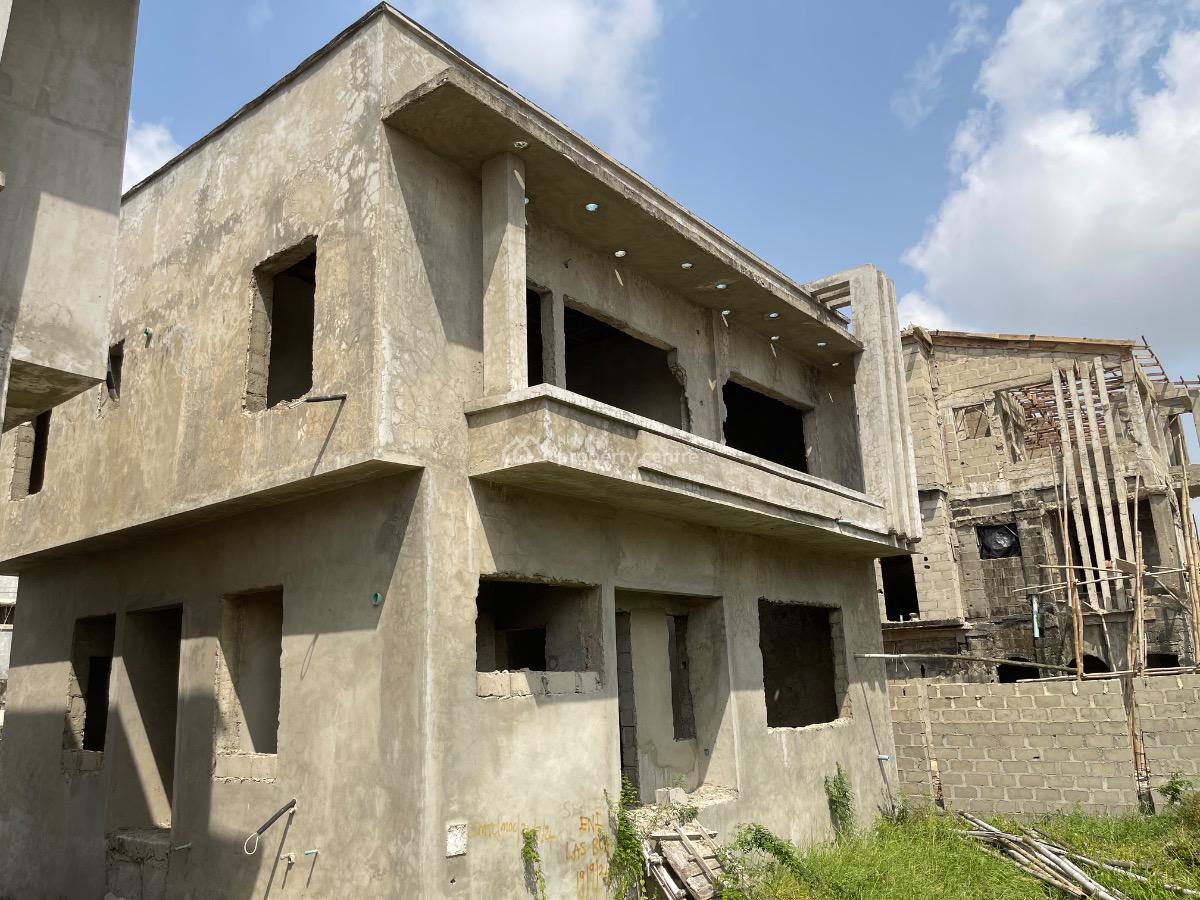2 Units of Solid 4 Bedroom Duplex Carcass, Olokonla, Ajah, Lagos, Detached Duplex for Sale