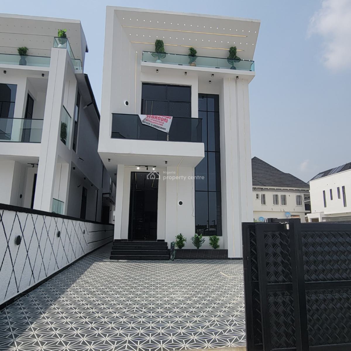 Luxury 5 Bedroom Duplex, Chevron, Lekki, Lagos, House for Sale
