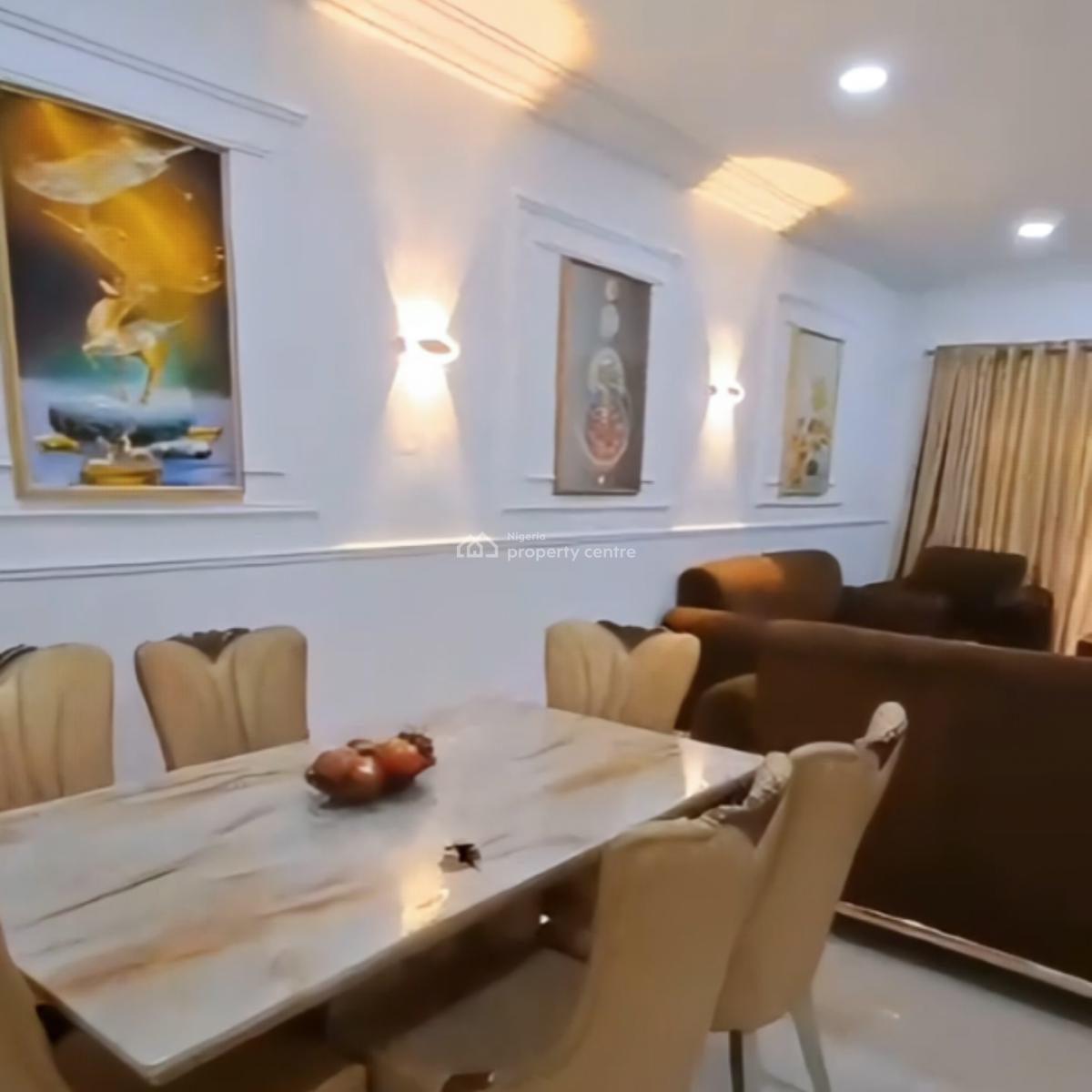 Furnished 3 Bedroom Apartment in an Estate with 24hrs Light, Peter Odili Road, Golf Estate, Trans Amadi, Port Harcourt, Rivers, Flat / Apartment for Rent