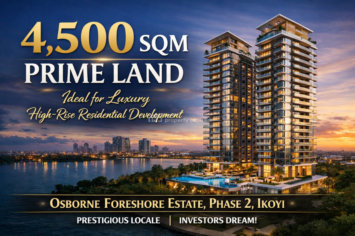 4,500sqm Prime Land Ideal for Luxury High-rise Residential Development, Foreshore Estate, Phase 2, Osborne, Ikoyi, Lagos, Residential Land Joint Venture