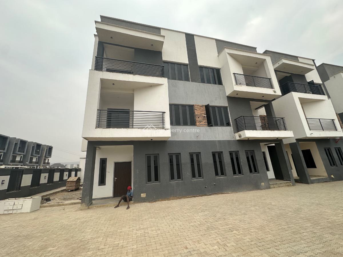 Brand New Corner Piece 5bedroom Terrace Duplex with Bq, Gilmor Tarred Road, Jahi, Abuja, Terraced Duplex for Sale
