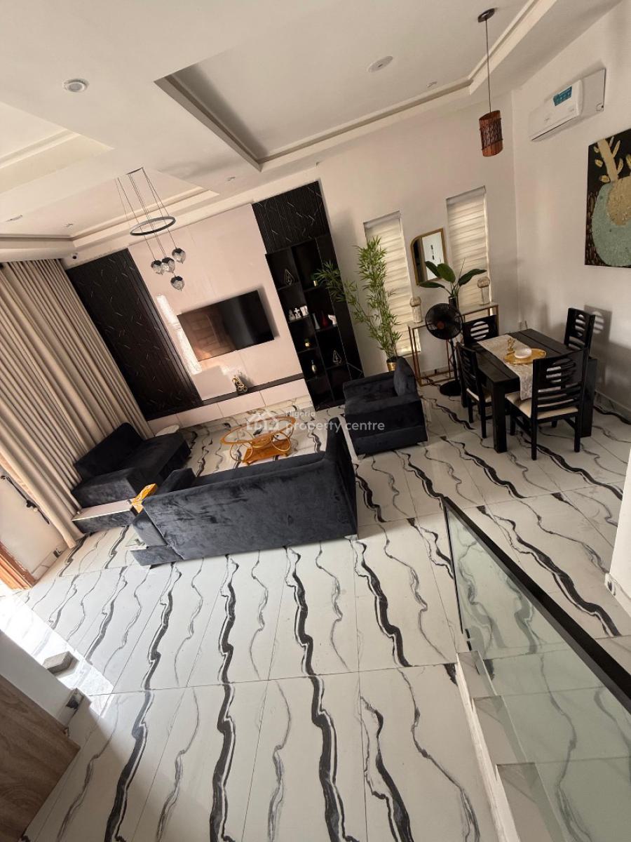 Furnished 4 Bedrooms Corner Piece with an Inverter, Orchid Road /gated Estate, Lekki Phase 2, Lekki, Lagos, Semi-detached Duplex for Rent