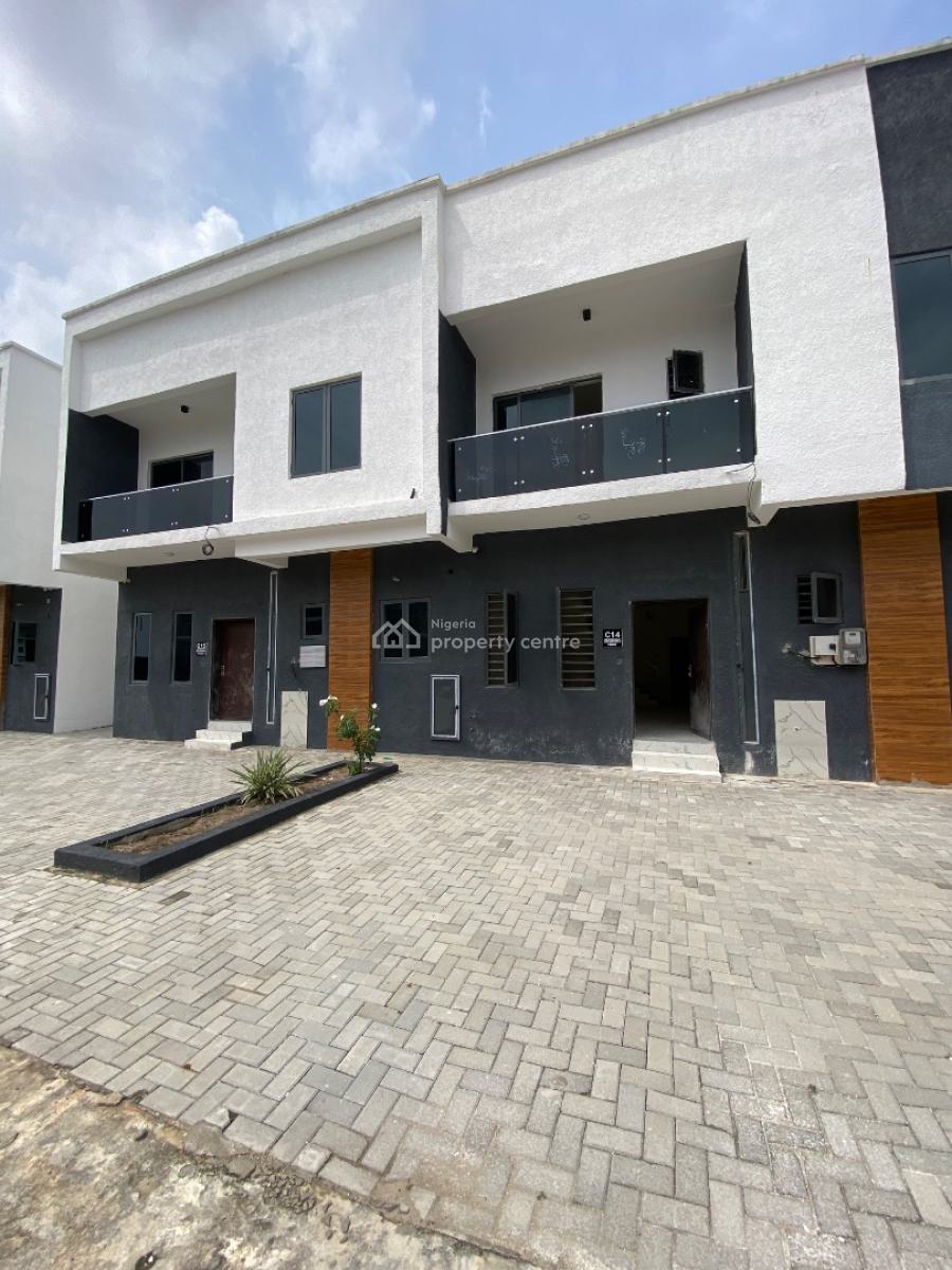 Newly Built 3bedoom Duplex with Bq, Gated Estate By Blenco Supermarket, Sangotedo, Ajah, Lagos, Terraced Duplex for Sale