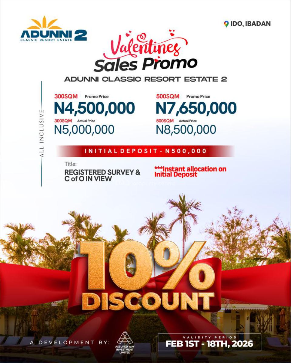 Estate Land, Adunni Classic Estate Ido, Ibadan, Oyo, Mixed-use Land for Sale