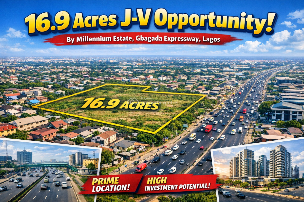 16.9 Acres Residential/commercial, By Millennium Estate, Gbagada, Lagos, Mixed-use Land Joint Venture