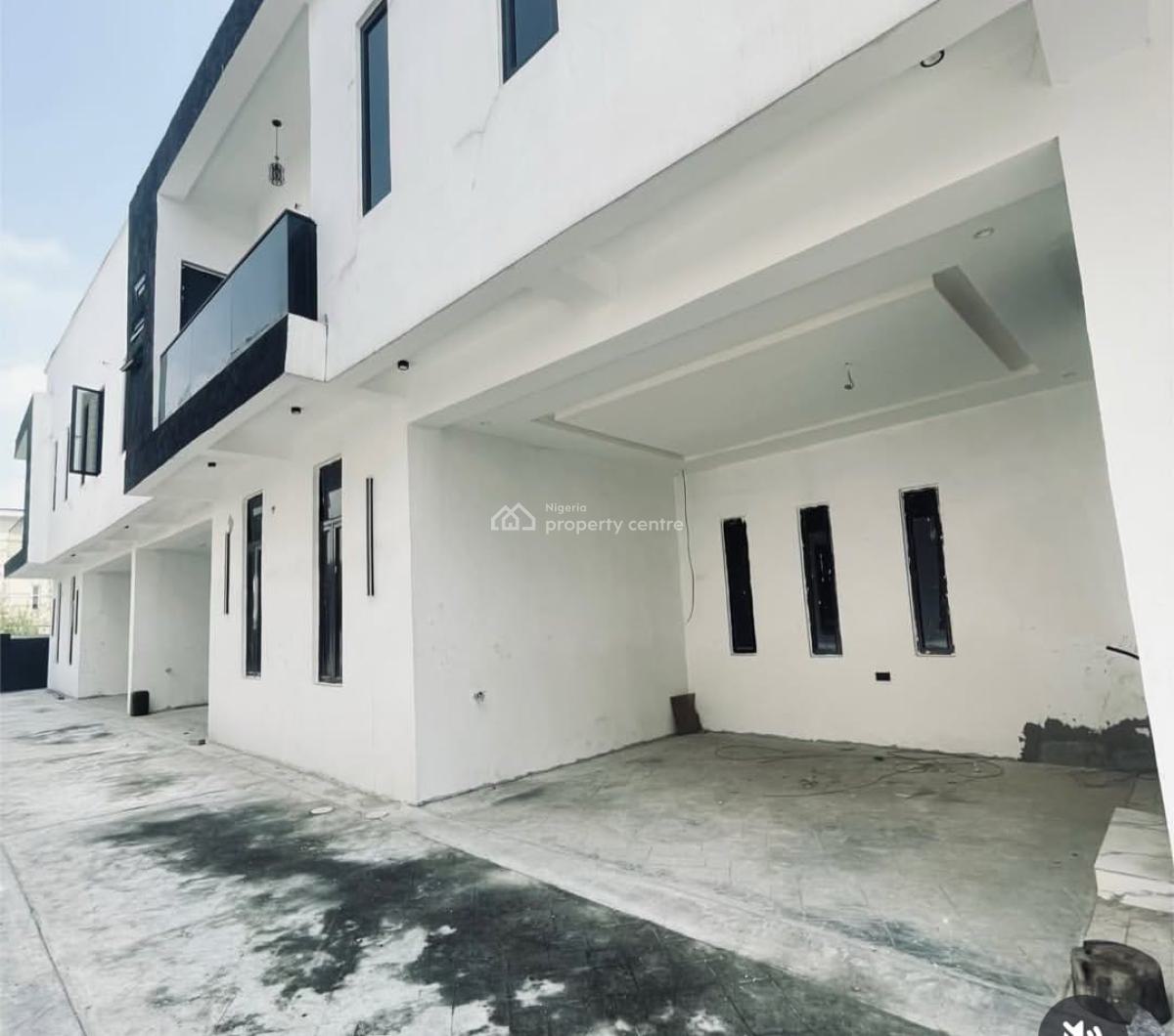 Luxury 4 Bedroom Terrace Duplex with a Room Bq, Sangotedo, Ajah, Lagos, Terraced Duplex for Rent