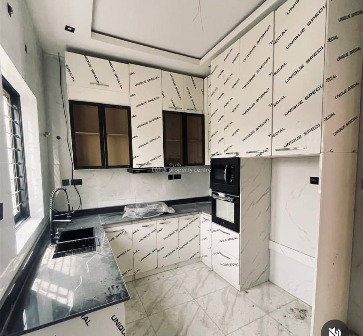 Luxury 4 Bedroom Terrace Duplex with a Room Bq, Sangotedo, Ajah, Lagos, Terraced Duplex for Rent