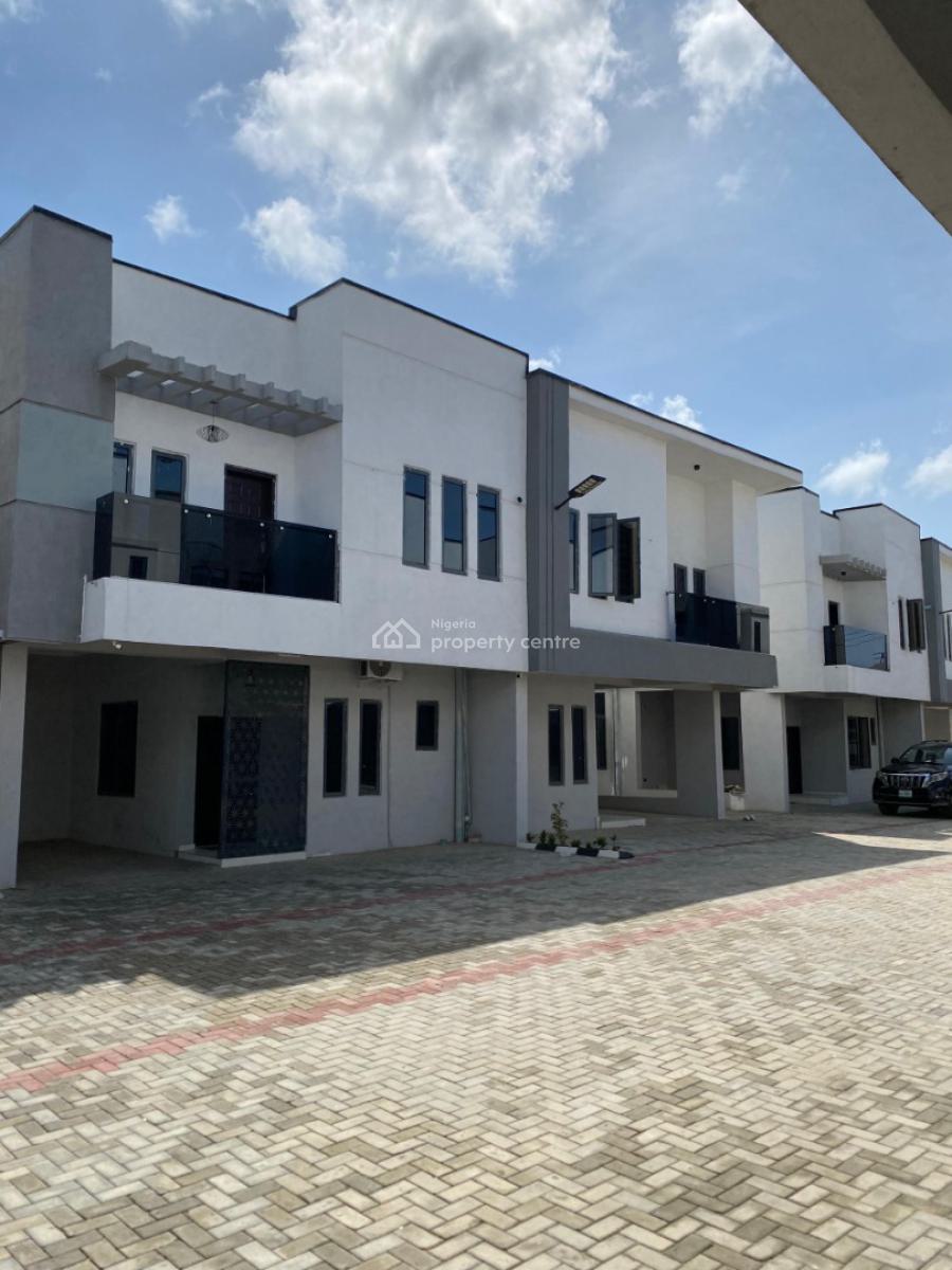 Serviced 4 Bedrooms Terraced Duplex in a Secured Estate Available, Addo Road, Ajah, Lagos, Terraced Duplex for Rent