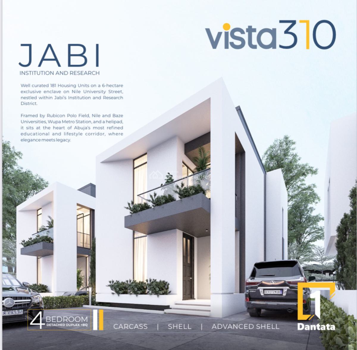 Four Bedroom Detached Duplex 2 Bedrooms Bqs, Jabi, Abuja, House for Sale