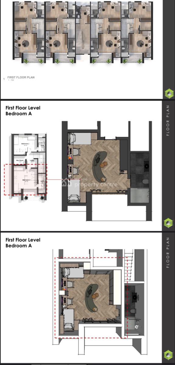 4 Bedroom Terrace  Duplex for Student Co---living in Jabi, at The Gate of Nile University,proximity to University,open University, Jabi, Abuja, Terraced Duplex for Sale
