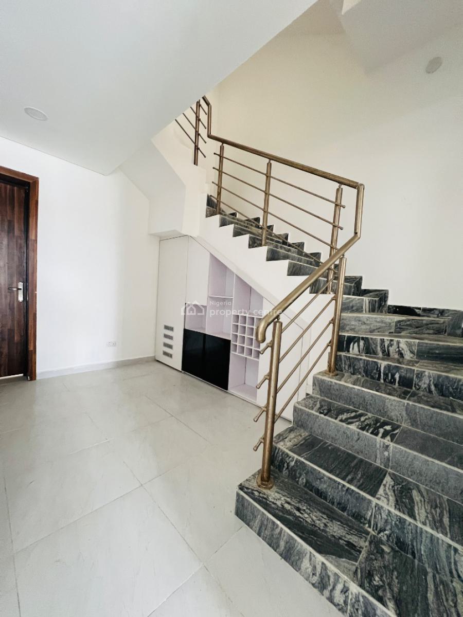 4 Bedroom Semi Detached Duplex with Bq in an Estate with 24hrs Light, Twin Lake Estate, Chevron, Igbo Efon, Lekki, Lagos, House for Rent