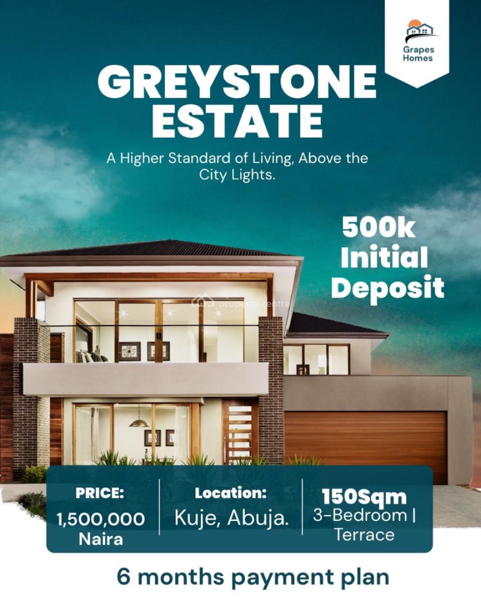 500sqm Worthy Investments , Beautiful Terrace and Smart Investments, Greystone Estate Beside Handmaids Girls Secondary School & Union Homes, Kuje, Abuja, Residential Land for Sale