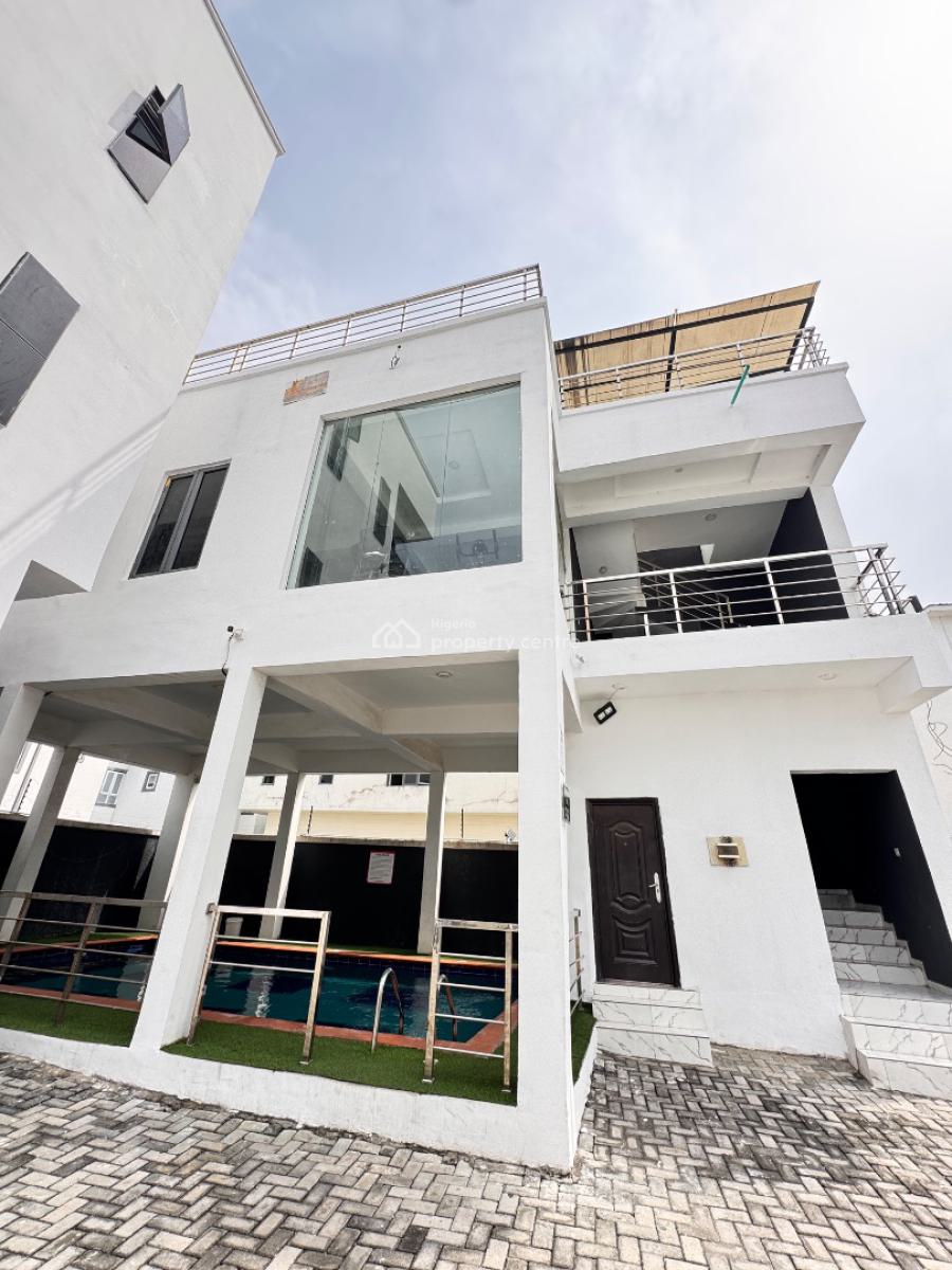 Fully Service Massive 4 Bedroom Semi Detached with Bq with Pool Gym, Harris Drive Vgc, Lekki, Lagos, Semi-detached Duplex for Sale