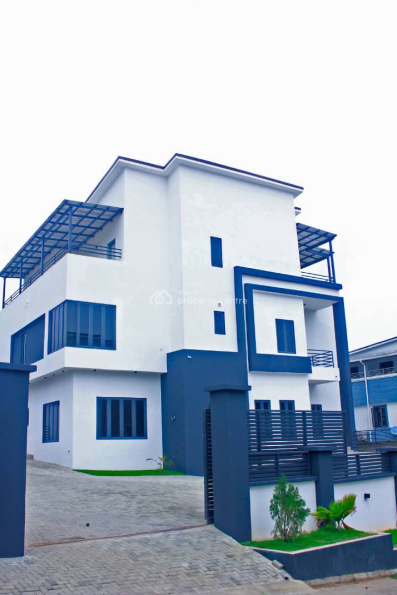 5 Bedroom Fully Detached Penthouse Duplex + 2 Bedroom Basement Bq, Guzape District, Abuja, House for Sale