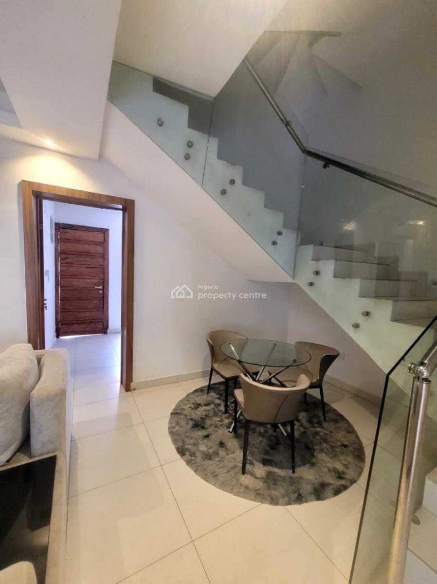 Fully Furnished 4-bedroom Terrace with Bq, 24hrs Power, Layi Yusuf Cr, Lekki Phase 1, Lekki, Lagos, Terraced Duplex for Rent