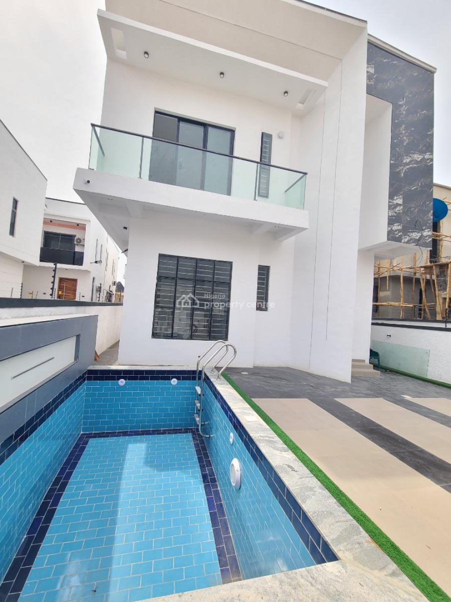 Exquisitely Finished 5 Bedrooms Detached Duplex with Swimming Pool & 1 Bq, Ikota Gra, Ikota, Lekki, Lagos, Detached Duplex for Sale