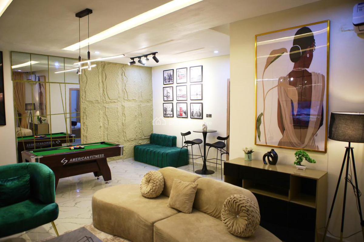 Stylishly Furnished 2 Bedroom Apartment with Snooker, Relaxing and Cozy, Ajah, Lagos, Flat / Apartment Short Let