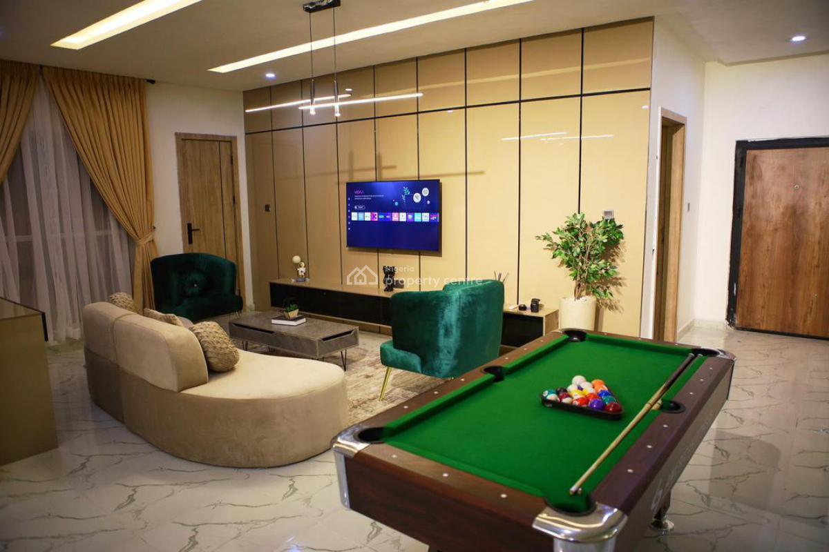 Stylishly Furnished 2 Bedroom Apartment with Snooker, Relaxing and Cozy, Ajah, Lagos, Flat / Apartment Short Let