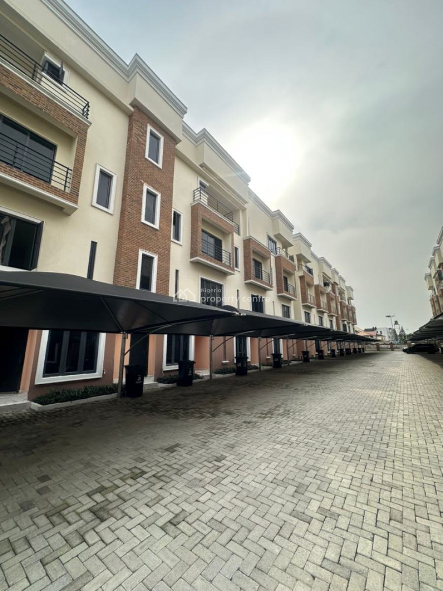 Newly Built Fully Serviced 4 Bedroom Terrace House with a Room Bq, Lekki Phase 1, Lekki, Lagos, House for Rent
