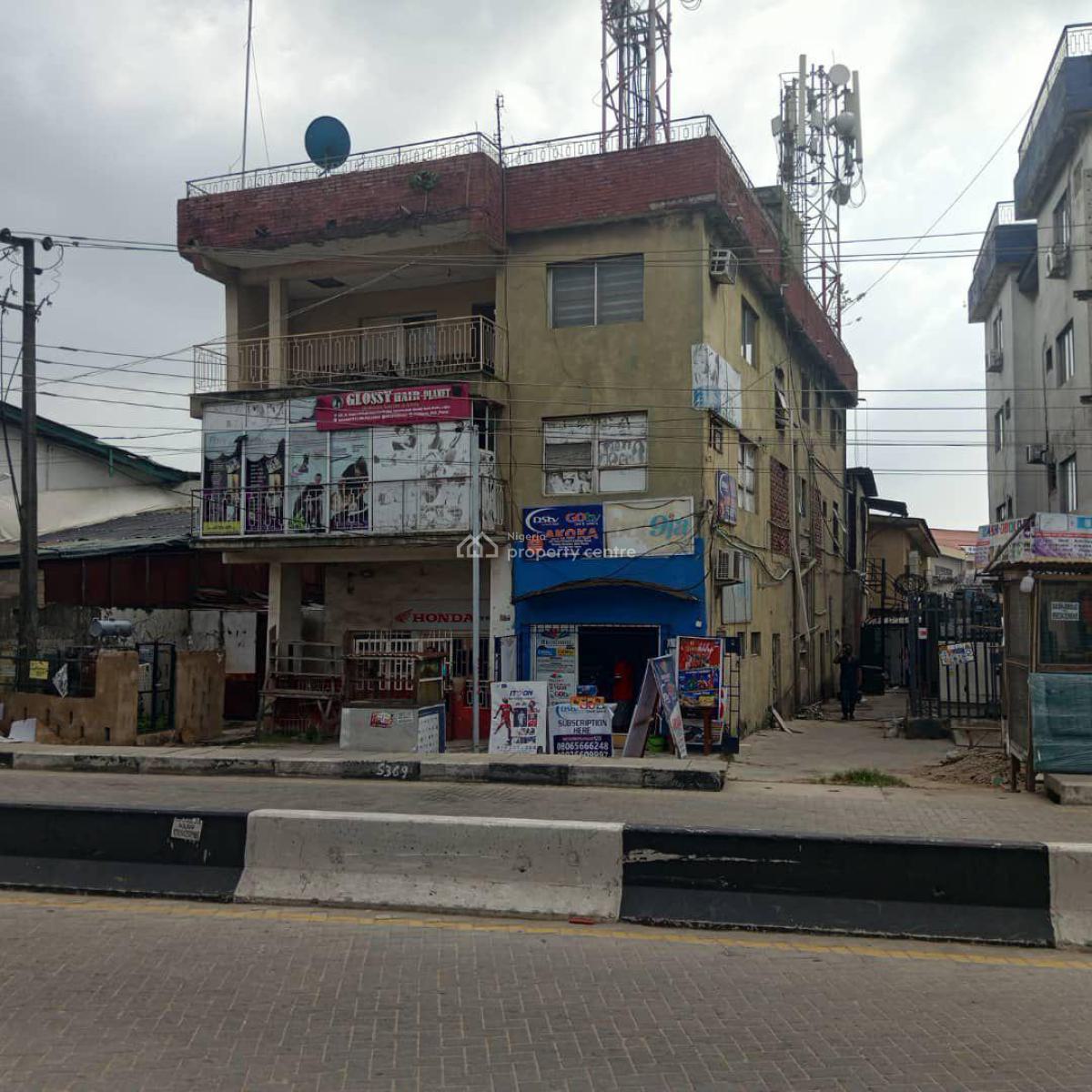 Storey Building, Originally Designed and Built on a Plot of Land As 6, Location: St. Finbas Rd. Akoka, Akoka, Yaba, Lagos, Block of Flats for Sale