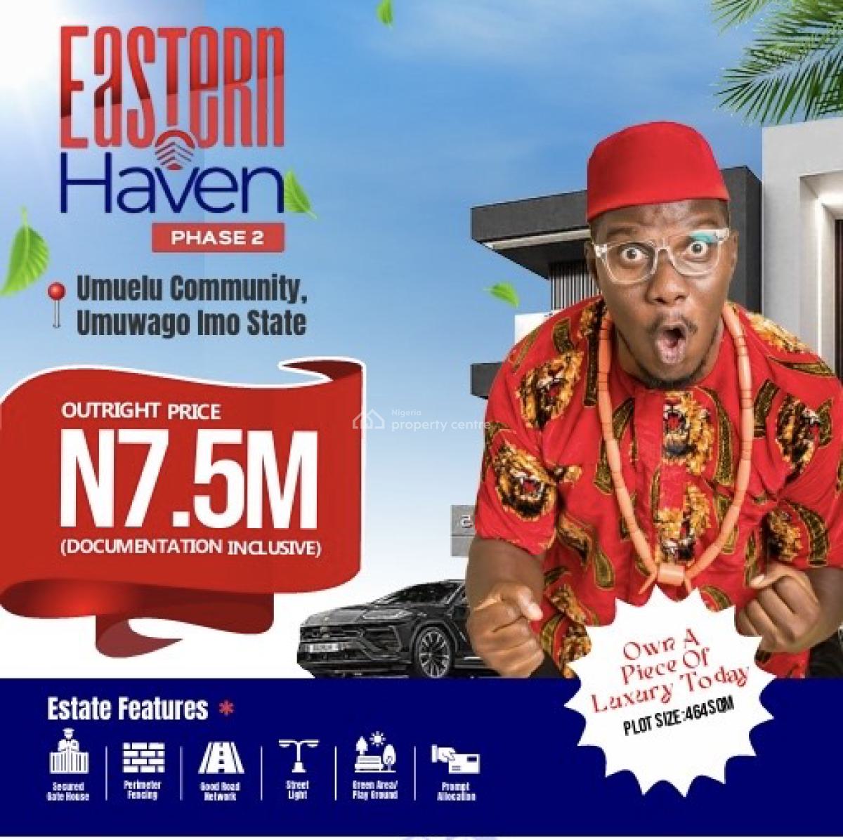 100% Dry Land with Instant Allocation, Eastern Haven Located Beside Umuagwo Palm Oil Factory, Owerri Municipal, Imo, Mixed-use Land for Sale