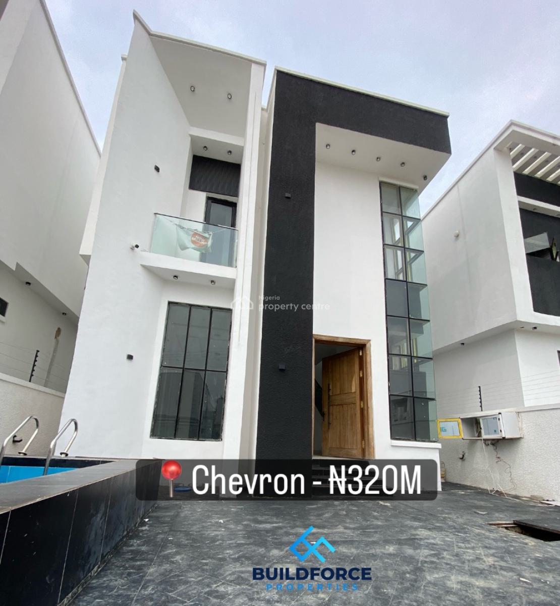 Contemporary 4 Bedroom Detached Duplex, Chevron 2nd Toll Gate, Lekki Expressway, Lekki, Lagos, Detached Duplex for Sale