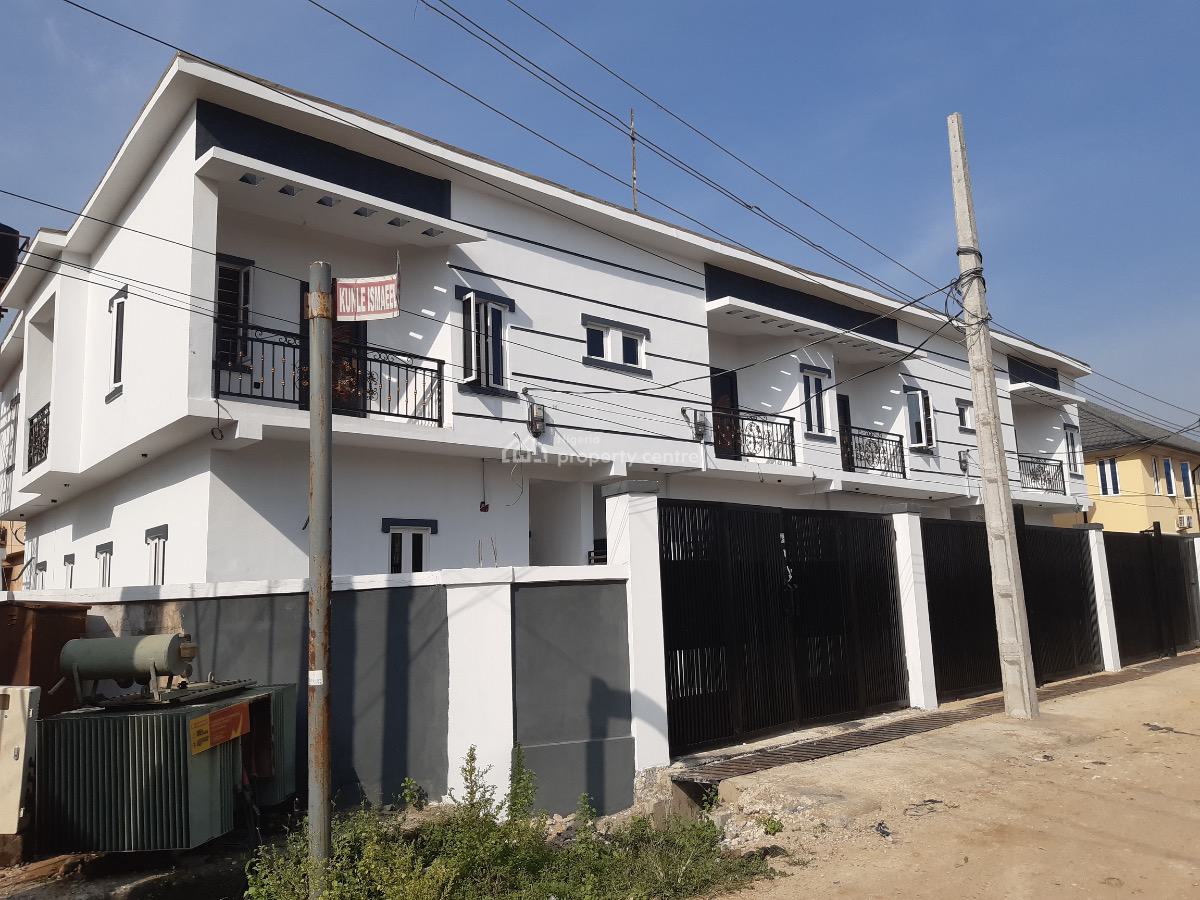 Newly Built and Affordable 4 Bedrooms Terraced Duplex in a Secured Estate, Ifako, Gbagada, Lagos, Terraced Duplex for Sale