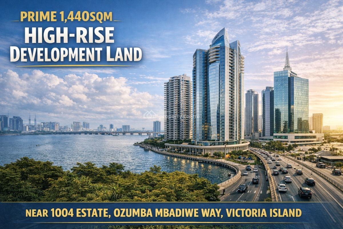 Prime 1,440sqm Land for High-rise Development, Near 1004 Estate, Ozumba Mbadiwe Avenue, Victoria Island (vi), Lagos, Mixed-use Land for Sale