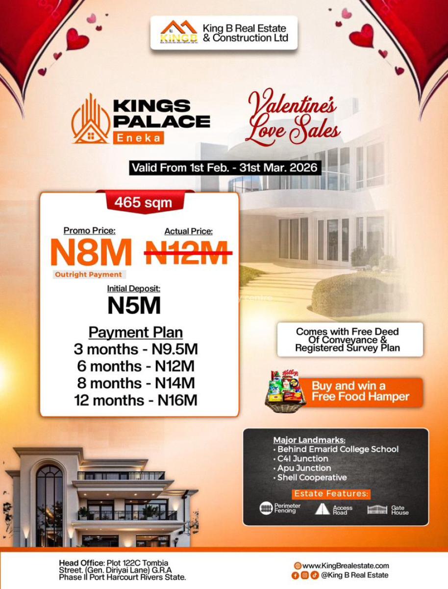 Land, Army Range, Eneka, Port Harcourt, Rivers, Residential Land for Sale