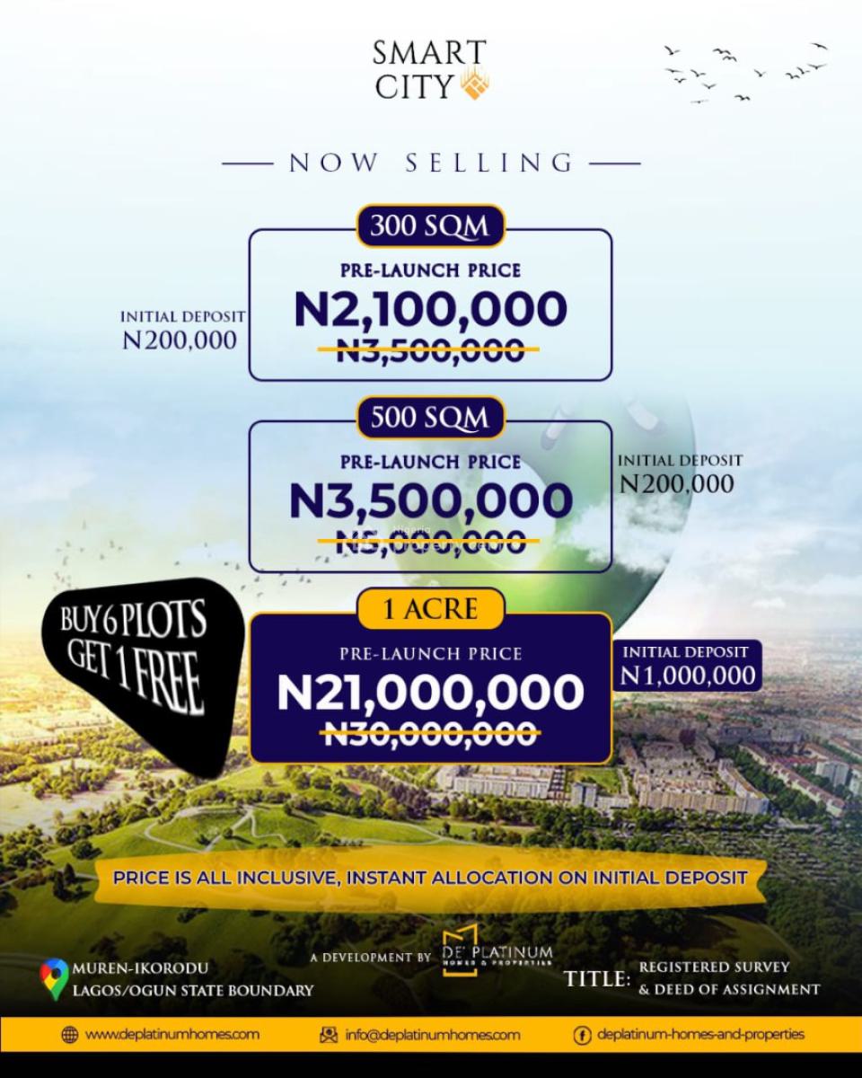 Smart City, Emuren, Ikorodu, Lagos, Land for Sale