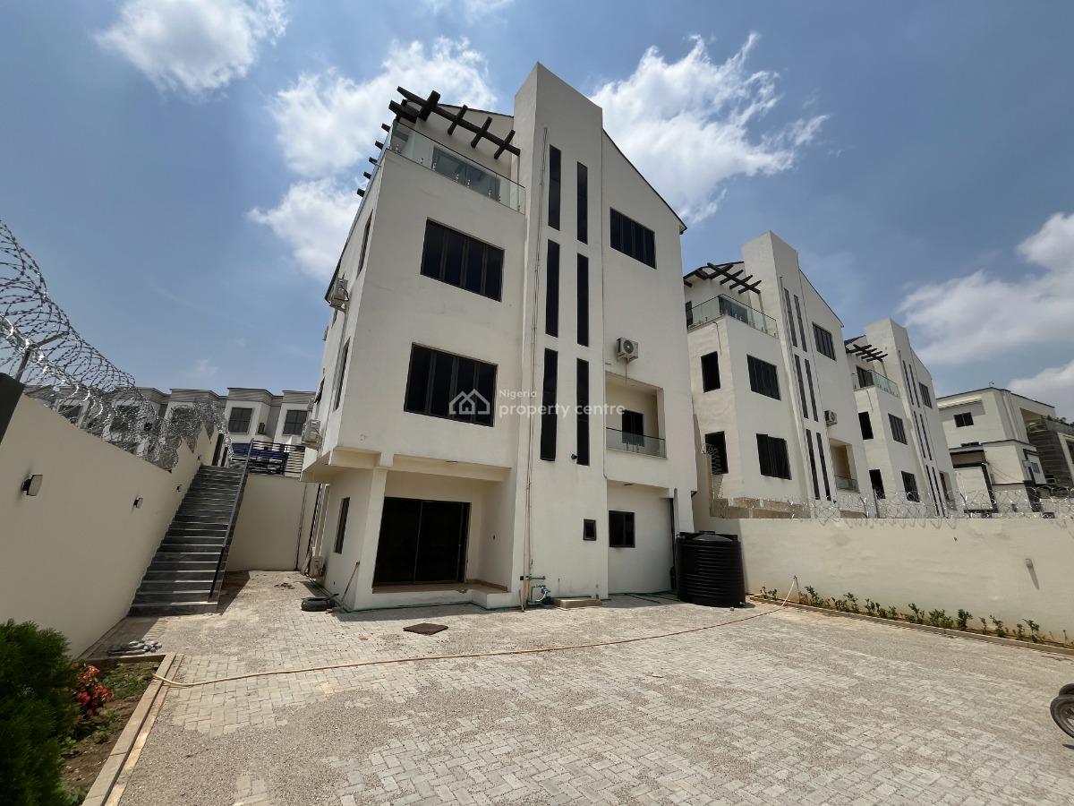 5 Bedroom Semi Detached Duplex, 2 Rooms Bq, Basement, Office & Gym, Asokoro District, Abuja, Semi-detached Duplex for Rent