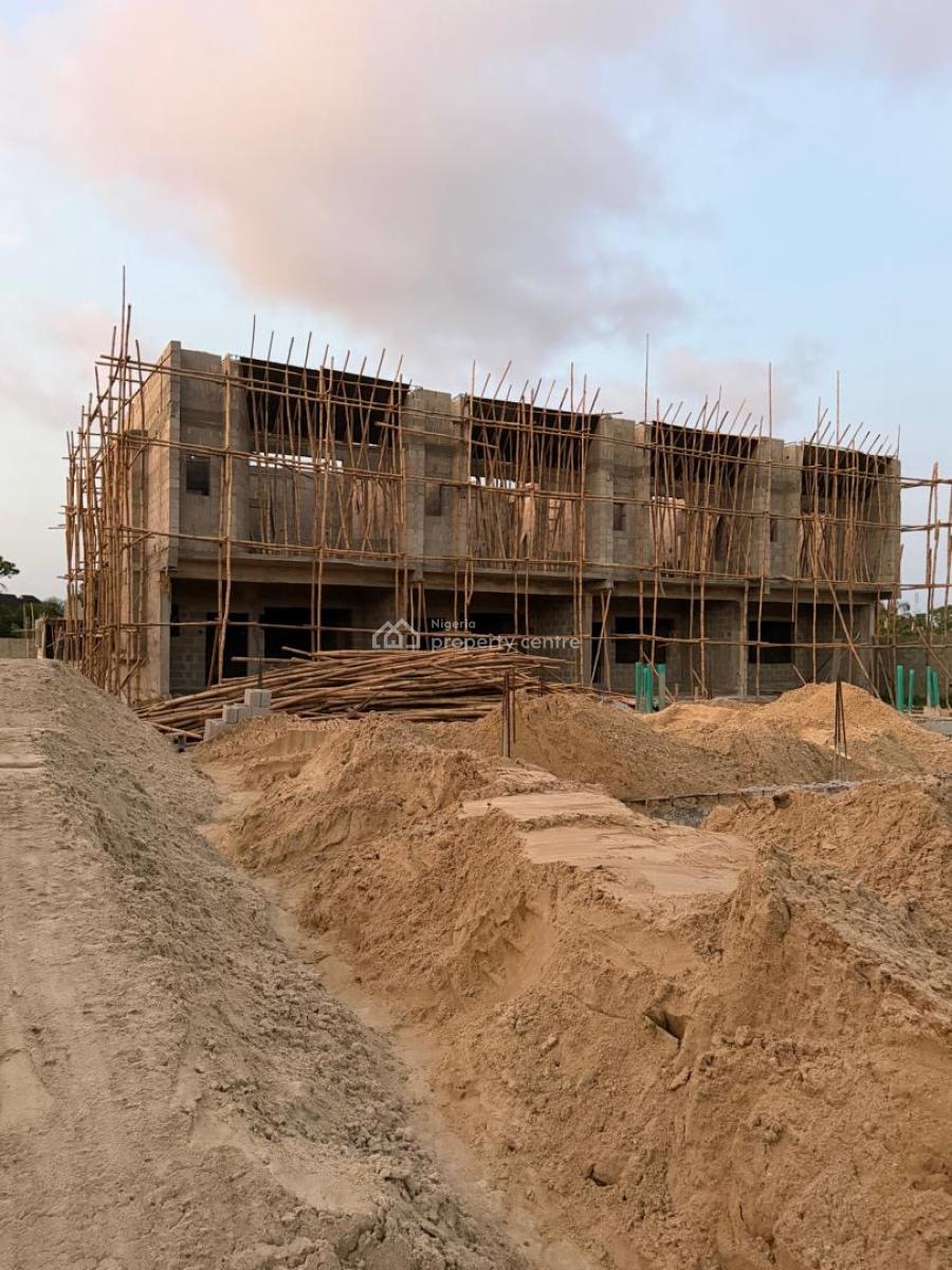 Affordable and Verified 3 Bedroom Terrace with Bq, Landview Residence Located Inside Ajayi Apata Off Lekki Epe Expressway, Sangotedo, Ajah, Lagos, Terraced Duplex for Sale
